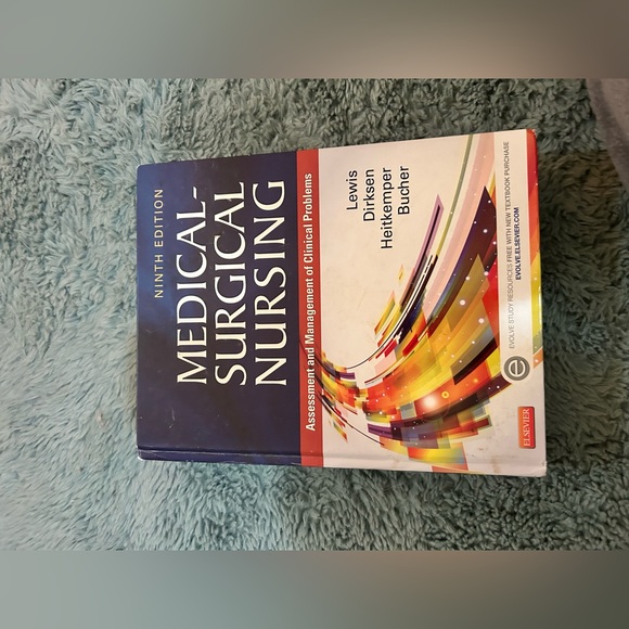 Medical Surgical Nursing 9th Edition Lewis Dirksen Hardcover Textbook Elsevier - Picture 2 of 3